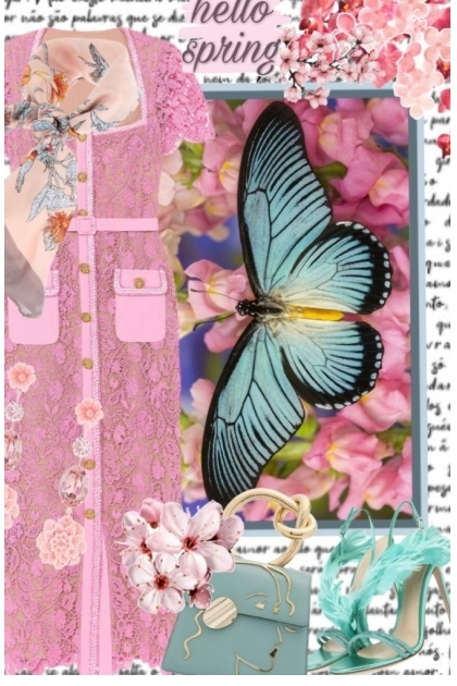 Hello Spring Butterfly- Fashion set