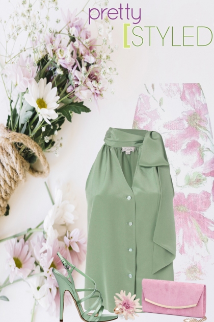Floral skirt for the Summer- combinação de moda