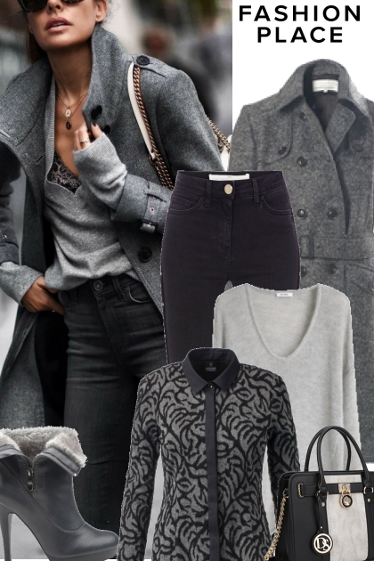Grey and black - Combinazione di moda