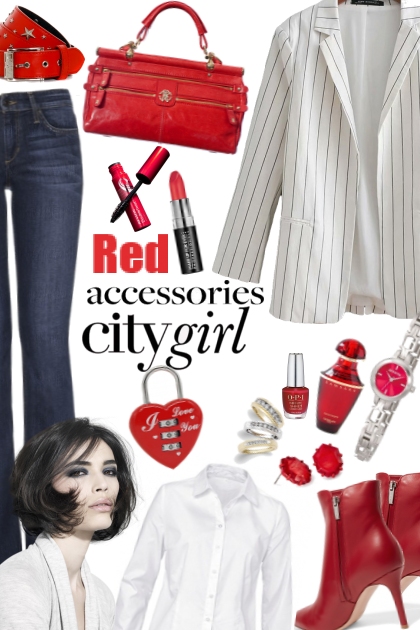 Red Accessories- 搭配