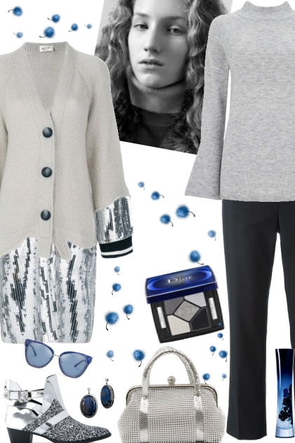 Blue and silver- Combinazione di moda