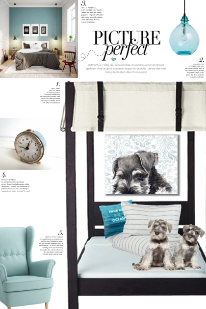 pups on the bed- Fashion set