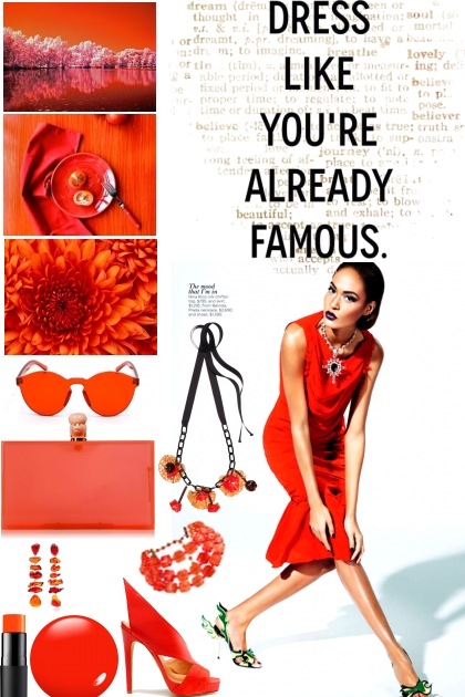 famous red- Combinazione di moda