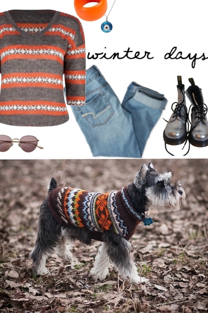 sweater dog- コーディネート