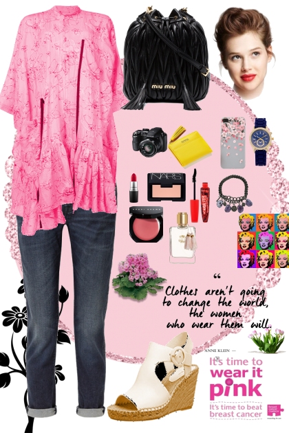 pinkish beautiful hangout- Модное сочетание