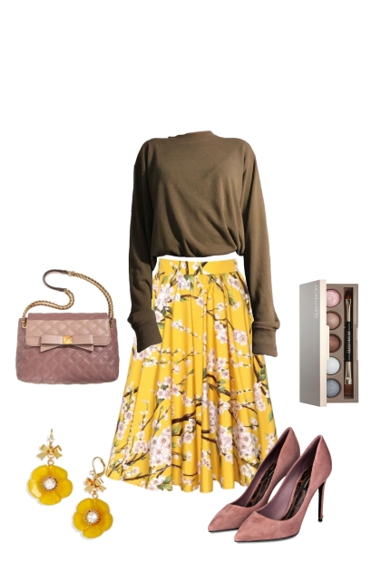 yellow colour- combinação de moda