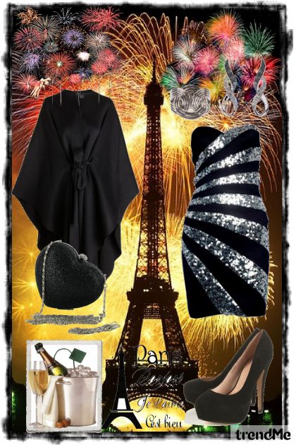Happy New Year from Paris!*- Modna kombinacija