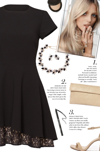 How to wear a Lace Hemline A-Line Dress!- Fashion set