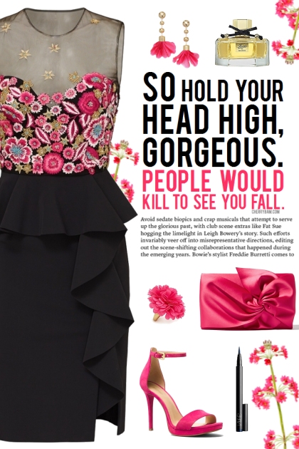 How to wear a Floral Illusion Peplum Dress!