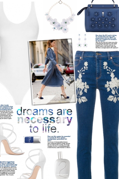 How to wear Floral Embroidered Skinny Jeans!- Fashion set
