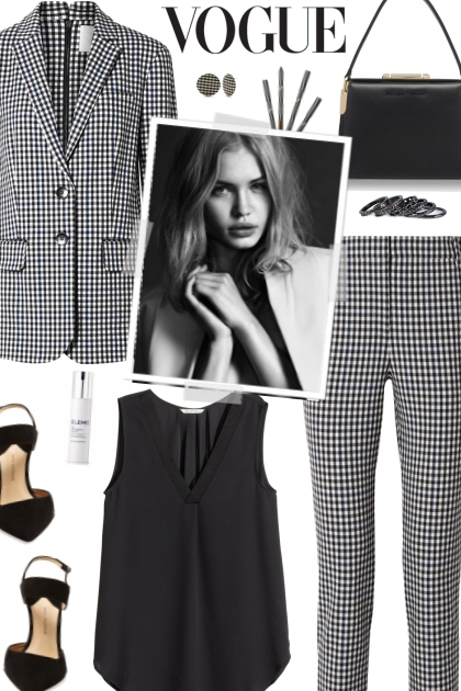 How to wear a Co-Ord Checked Blazer and Trouser!- Fashion set