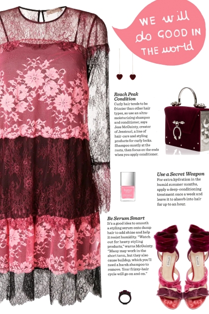 How to wear a Panelled Floral Lace Mini Dress!- Modna kombinacija