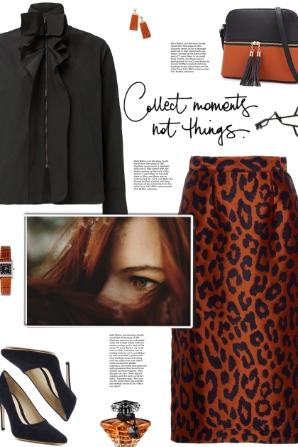 How to wear a High Rise Animal Print Pencil Skirt!- コーディネート