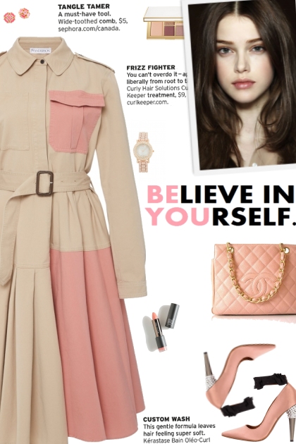 How to wear a Two-Toned Belted Shirtdress!- Combinazione di moda