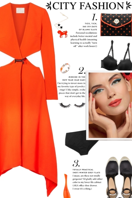 How to wear a Plunging Neck Cut-Out Dress!- combinação de moda