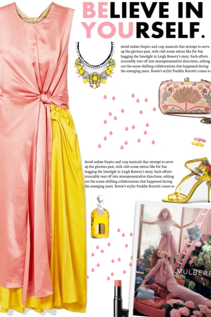 How to wear a Color-Block Satin Midi Dress!- Kreacja