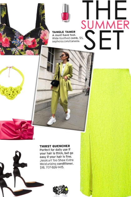 How to wear a Sequined Chiffon Midi Skirt!- Fashion set