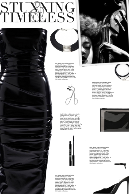 How to wear a Strapless Ruched Vinyl Dress!- Combinazione di moda