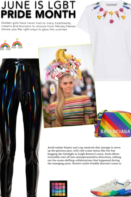How to wear a Holographic Vinyl Leggings!