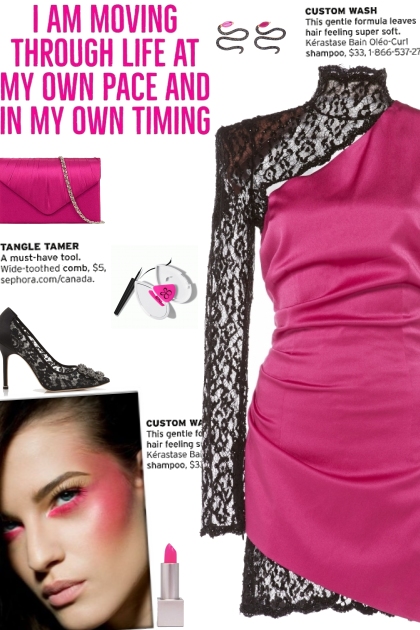 How to wear a High Neck Satin Lace Mini Dress!- Kreacja