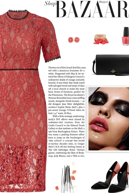 How to wear a Sheer Hem Floral Lace Dress!- Fashion set