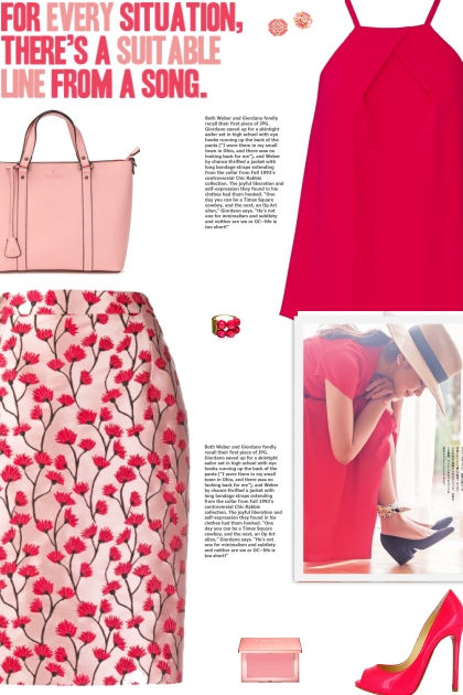 How to wear a Floral Patterned Pencil Skirt!- combinação de moda