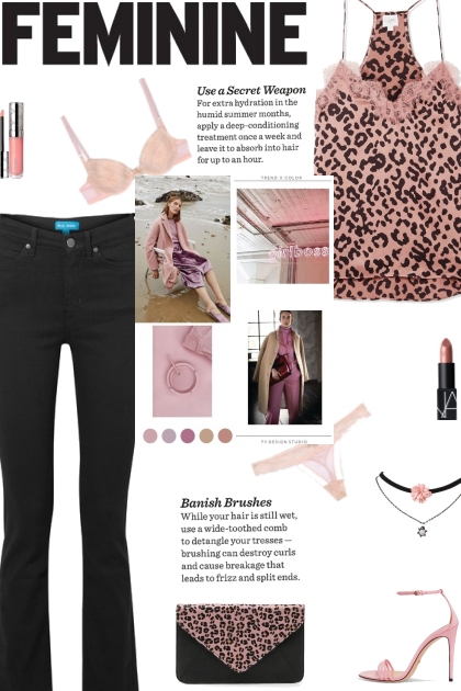 How to wear a Lace Trimmed Leopard Print Top!- Modna kombinacija