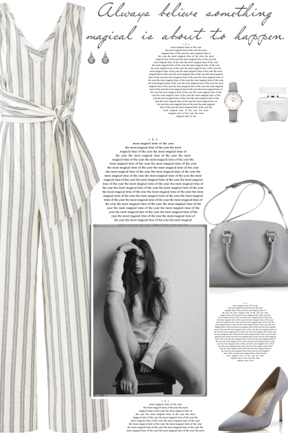 How to wear a Striped Wide Leg Jumpsuit!- Kreacja