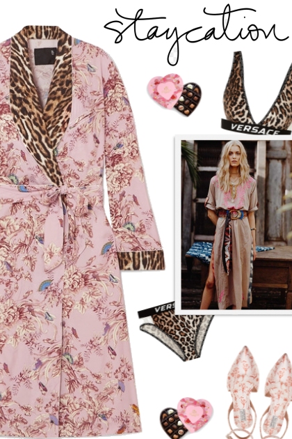 How to wear a Mixed Patterned Crepe Robe!- Fashion set