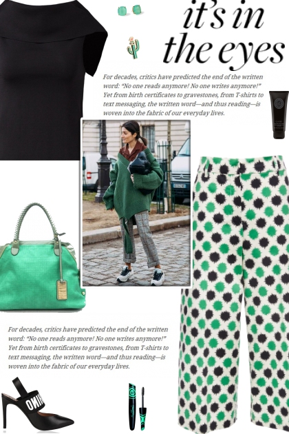 How to wear a Polka Dot Printed Cropped Culottes!- Fashion set