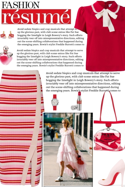 How to wear a Striped Ribbed Pencil Skirt!- combinação de moda