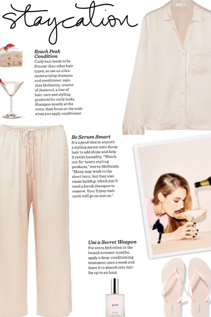 How to wear a Co-Ord Silk Stretch Pajama Set!- Combinaciónde moda