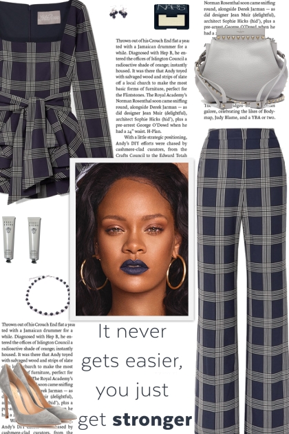 How to wear a Co-Ord Checked Wool Pantsuit!- Kreacja