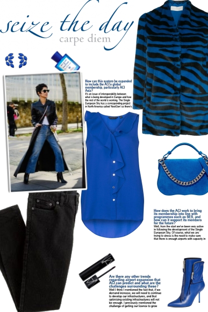 How to wear a Collarless Zebra Print Jacket!- combinação de moda
