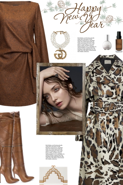 How to wear a Leopard Print Metallic Coat!