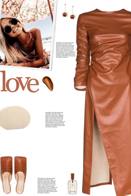 How to wear a Faux Leather High Slit Midi Dress!- Kreacja