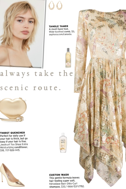 How to wear a Floral Print Scoop Back Dress!- Modna kombinacija