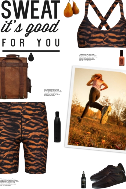 How to wear a Co-Ord Tiger Print Activewear Set!- Fashion set