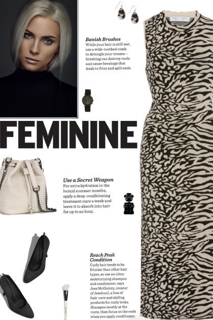 How to wear a Zebra Print Knit Midi Dress!- combinação de moda