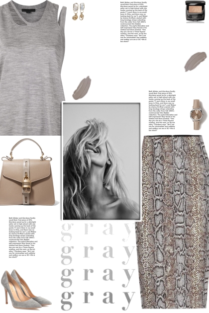 How to wear a Snake Print Jacquard Pencil Skirt!