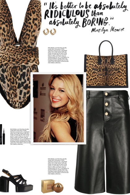 How to wear an Animal Print Plunged Neck Bodysuit!- Combinazione di moda