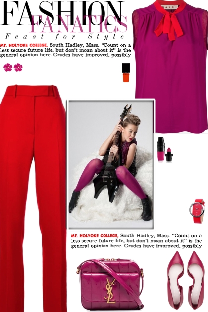 How to wear a Color Block Sleeveless Blouse!- combinação de moda