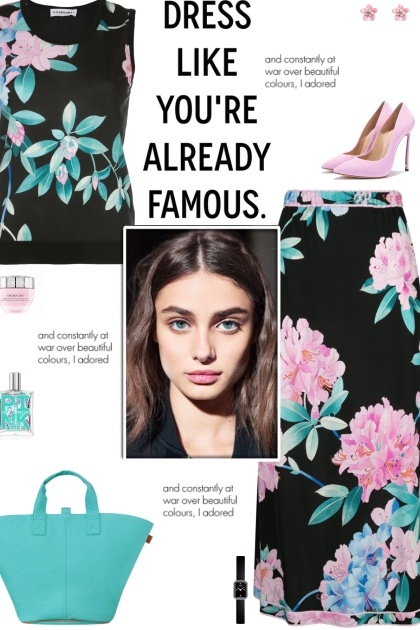 How to wear a Co-Ord Floral Pattern Silk Set!- Modna kombinacija