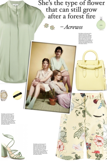 How to wear a Floral Print Multicolour Short!- Combinaciónde moda