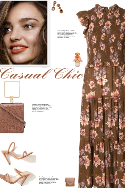 How to wear an All Over Floral Print Ruffle Dress!- Combinaciónde moda