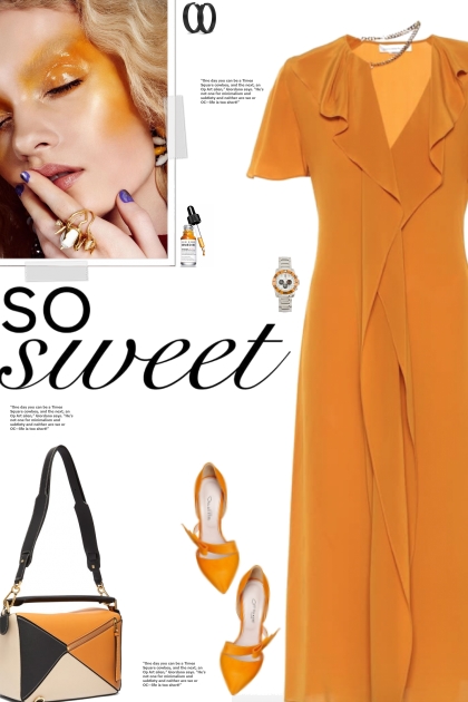 How to wear a Silk-Crepe Chain Collar Dress!- Fashion set