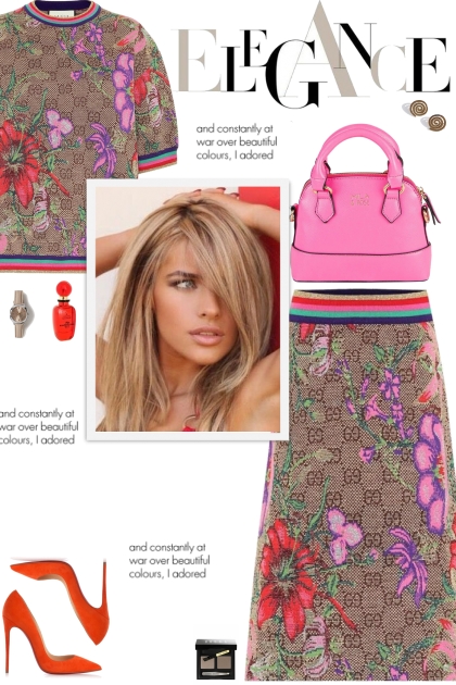 How to wear a Co-Ord Floral Knit Skirt Set!- Modna kombinacija