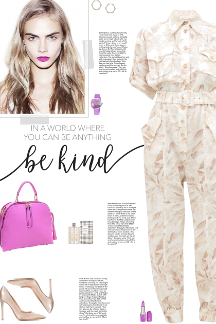 How to wear a Leaf Print Cinched Waist Jumpsuit!