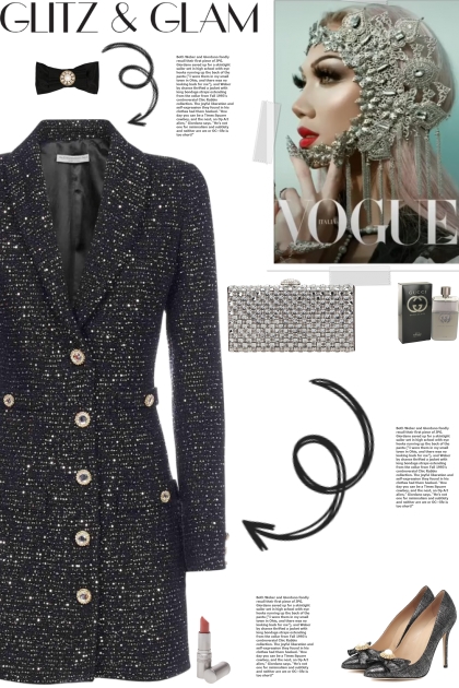 How to wear a Sequin Embellished Tweed MIni Dress!- Combinaciónde moda