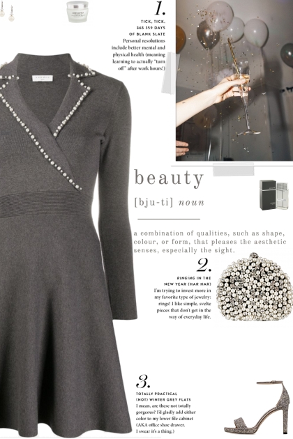 How to wear a Pearl Embellished Flared Dress!- Modna kombinacija
